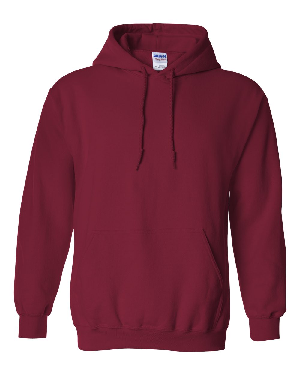 Custom 2 Color Front Print Long Slv Hoodie Fleece Sweatshirt